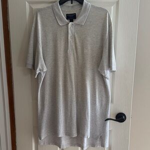 American Eagle Outfitters Light Gray Polo Shirt